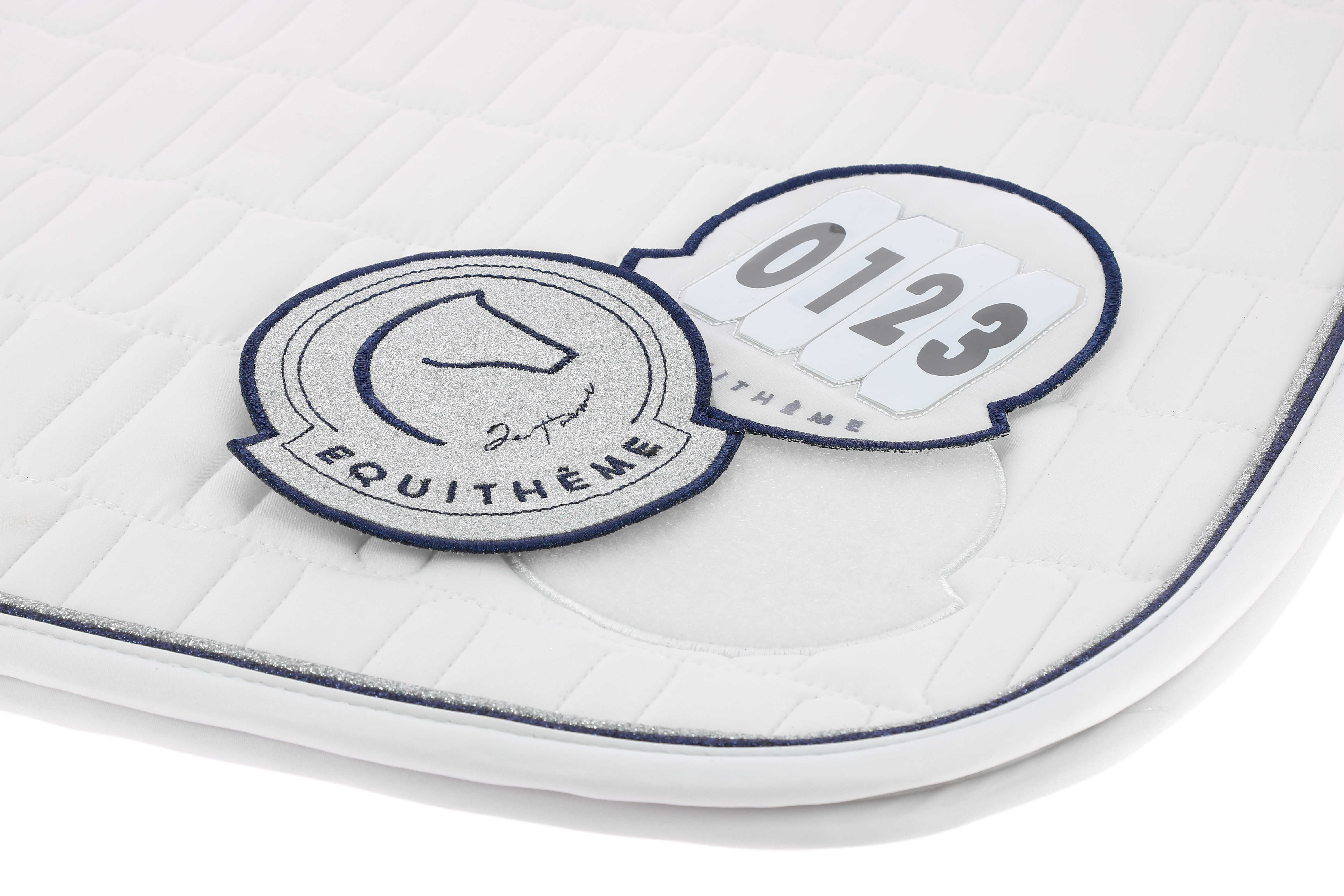 Equitheme Je T'aime Compet Saddle Pad White - 3