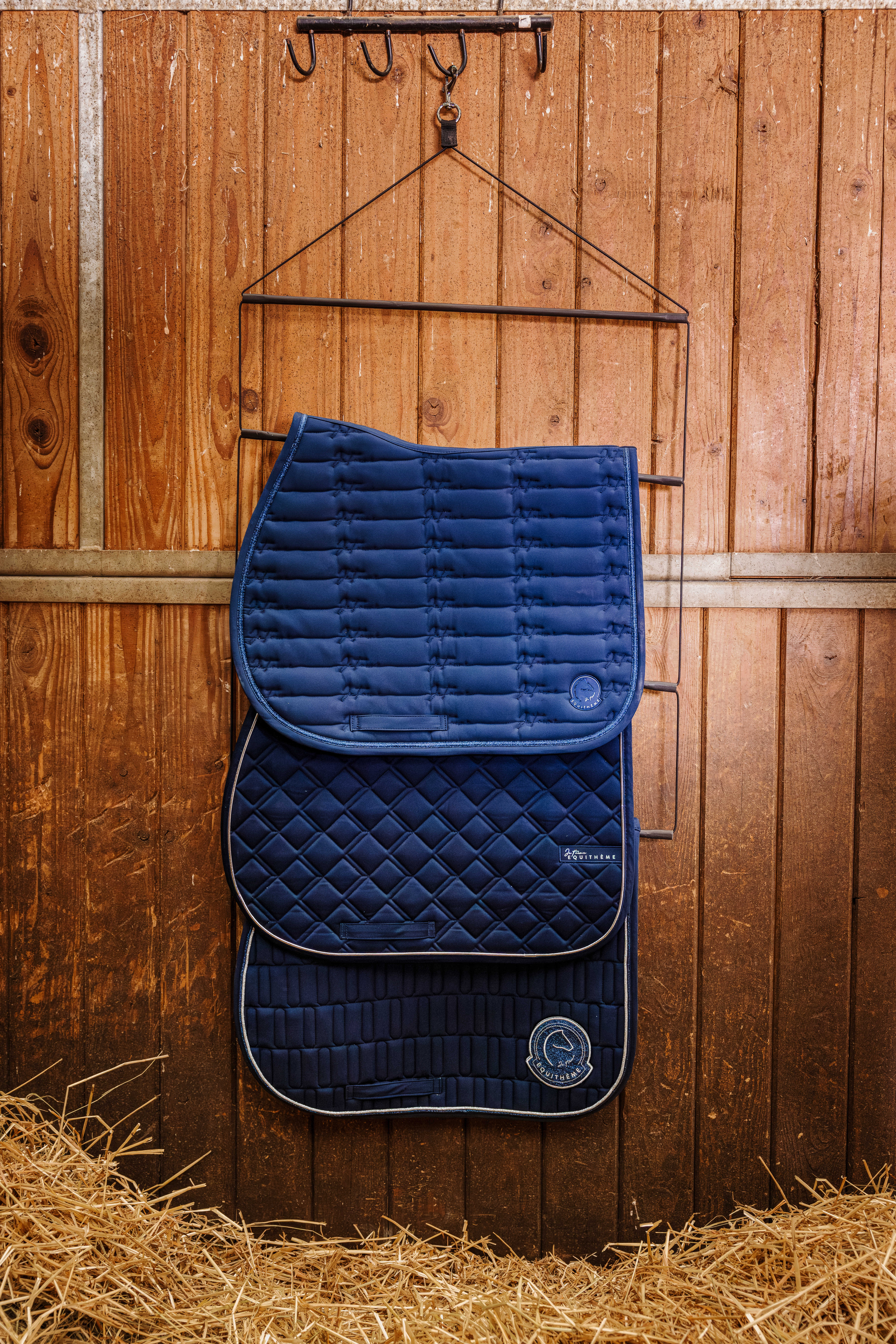 Equitheme Je T'aime Mirror Saddle Pad Blue - 5