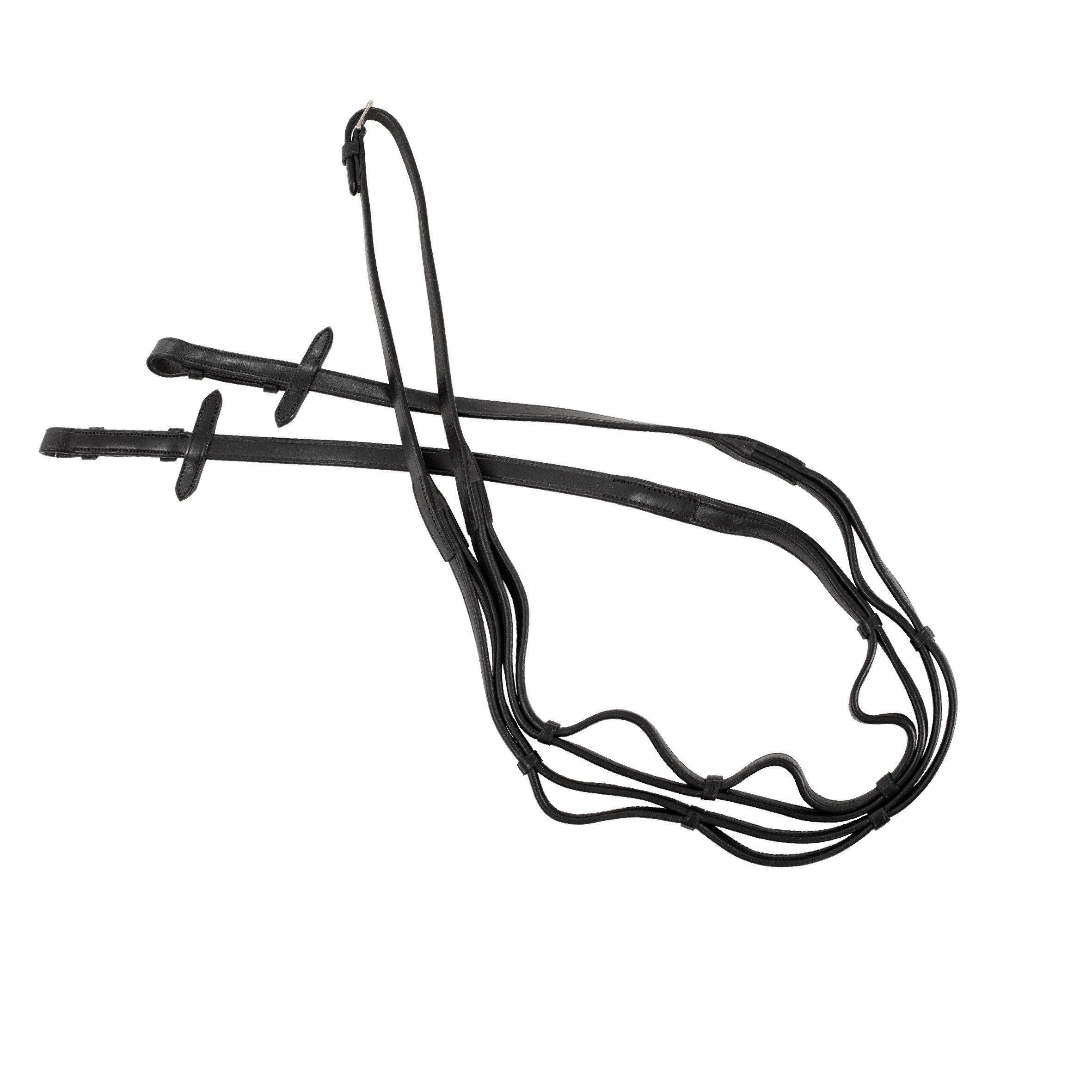 Lippo Hunter-ohjat – suklaa/hopea - 3