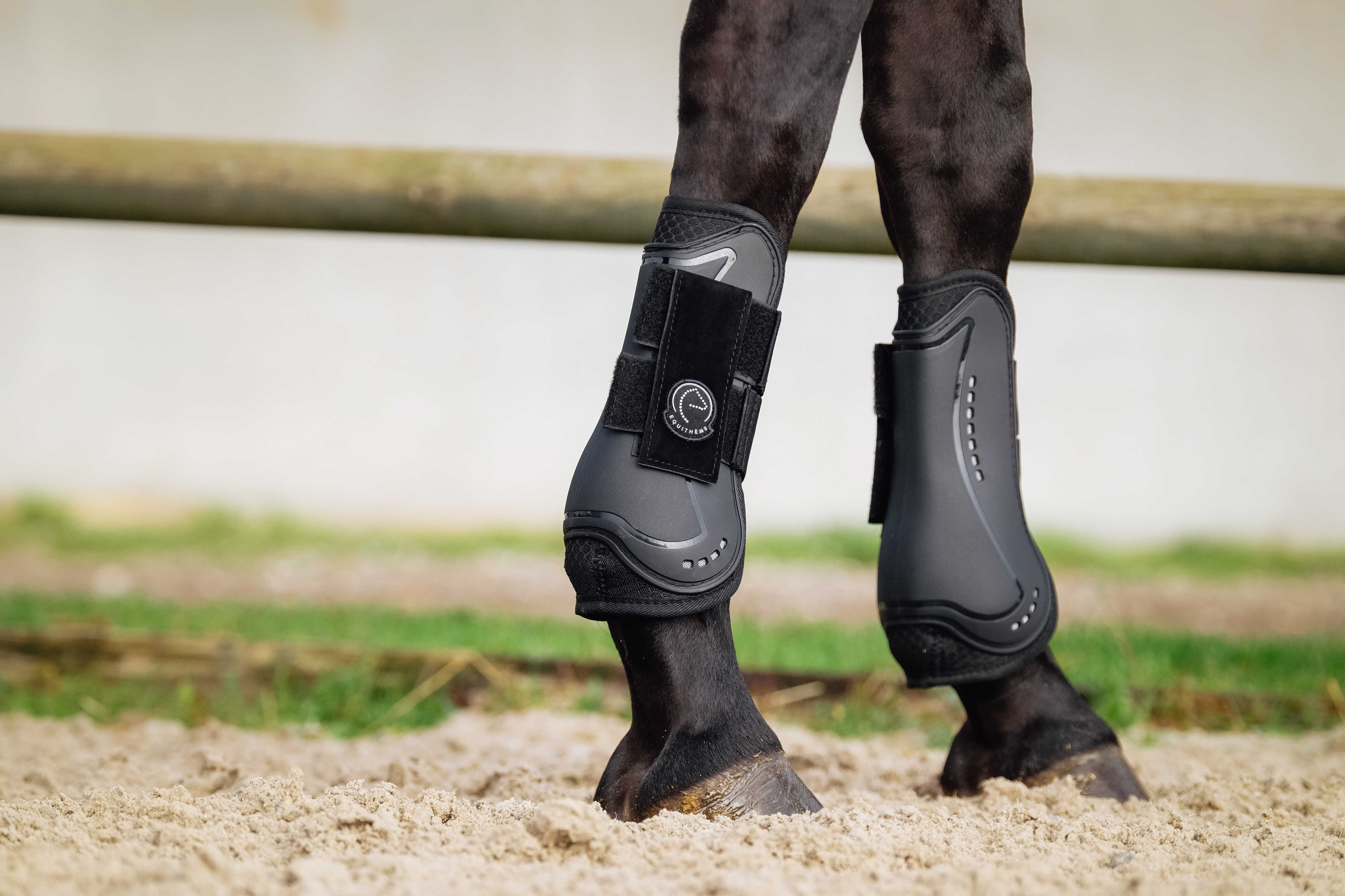 Equitheme Je T'aime Set with Tendon Boots & Fetlock Boots Black - 4