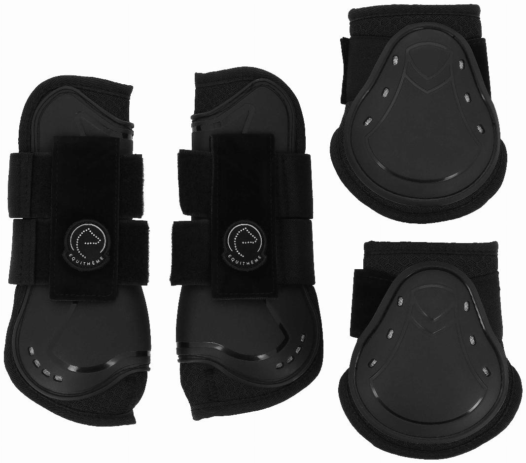 Equithème Je Taime Set med Senskydd & Kotskydd Svart