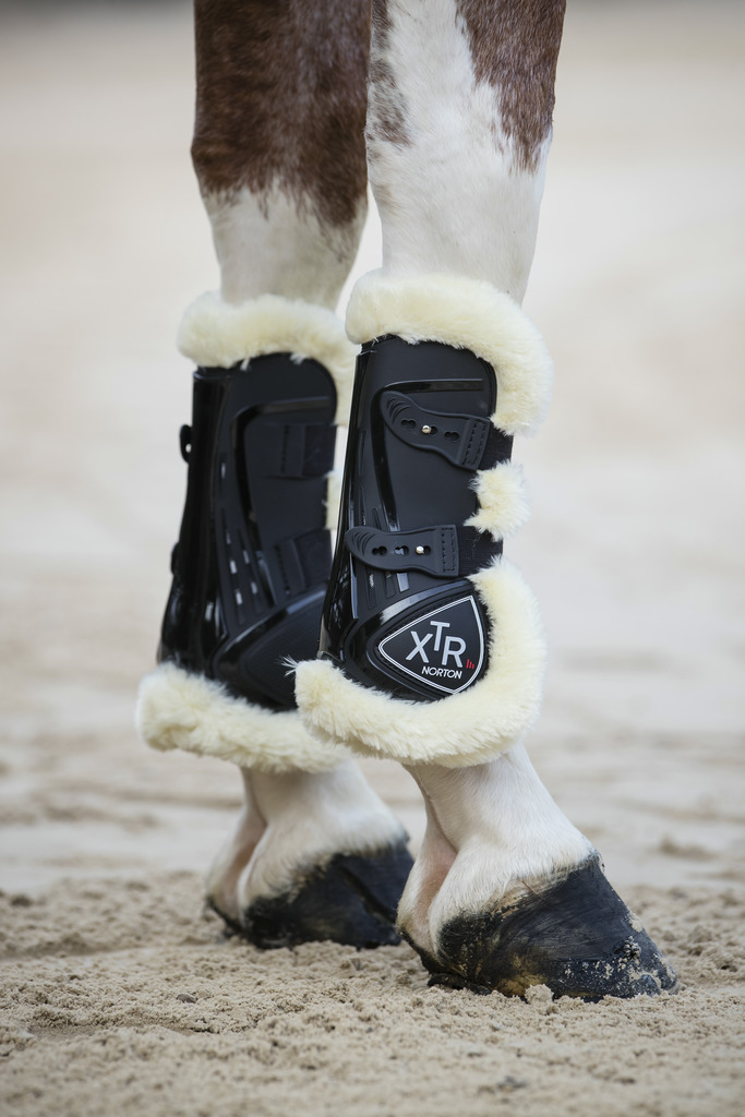 NORTON XTR Button-up Jännesuojat Synteettistä Lampaantaljaa Musta - 4