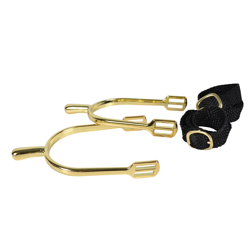 Hansbo Sport Sporrar med rem Mässing 30mm