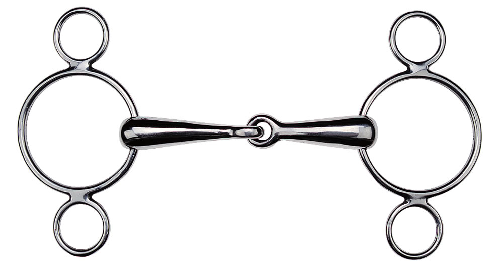 FEELING Continental Gag Bit, 3-ring Cheeks