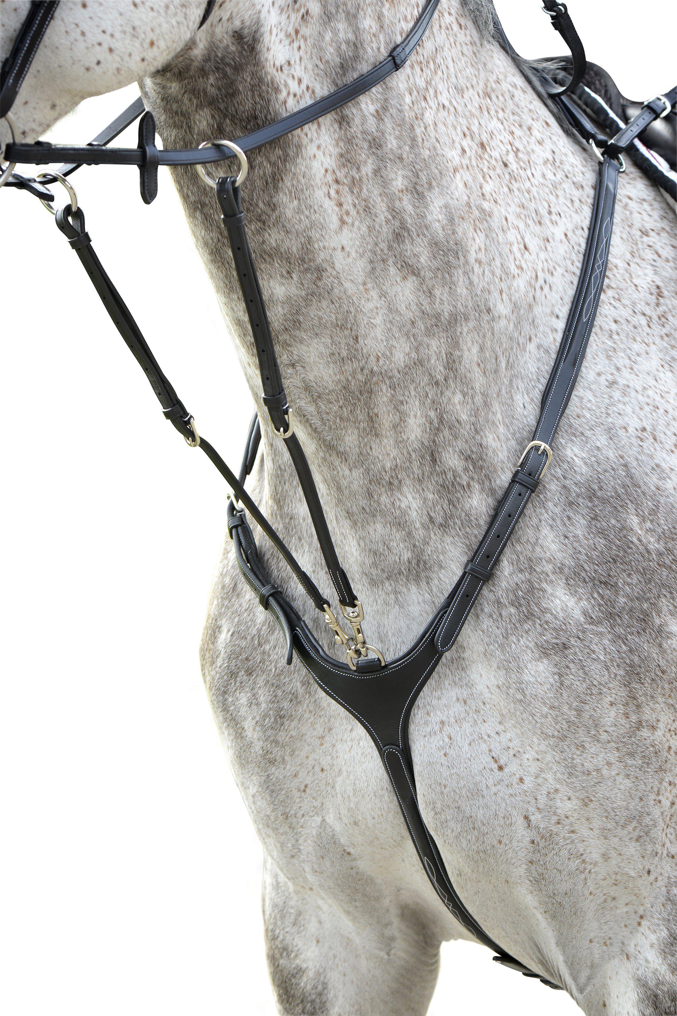 Lippo Fazzino Breastplate With Martingale - Oak Bark - 2