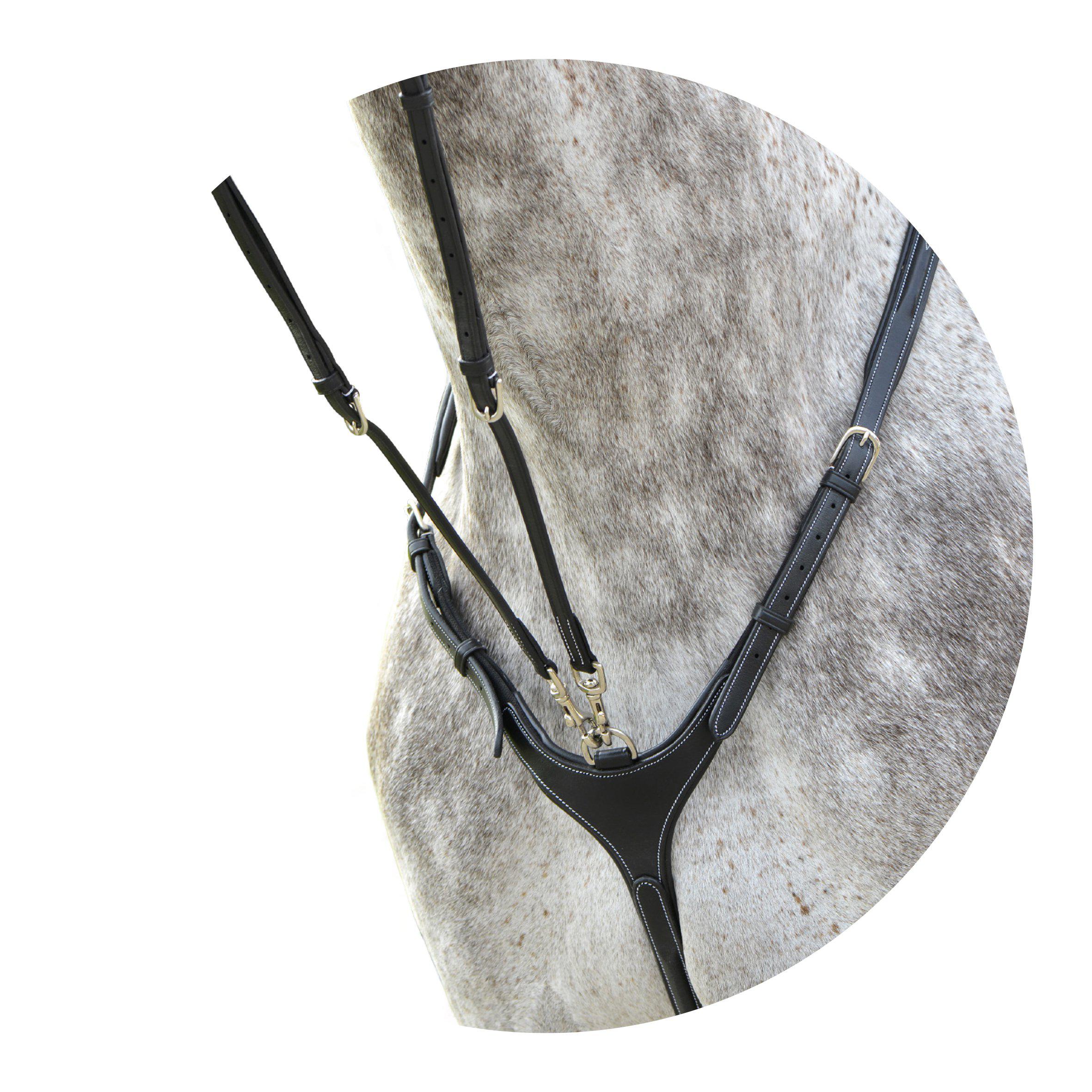 Lippo Fazzino Breastplate With Martingale - Oak Bark