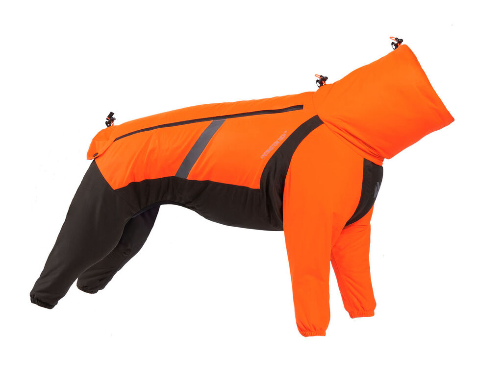 Non-stop Dogwear Fjord Overall Raincoat - Black/Orange, 50 - 3