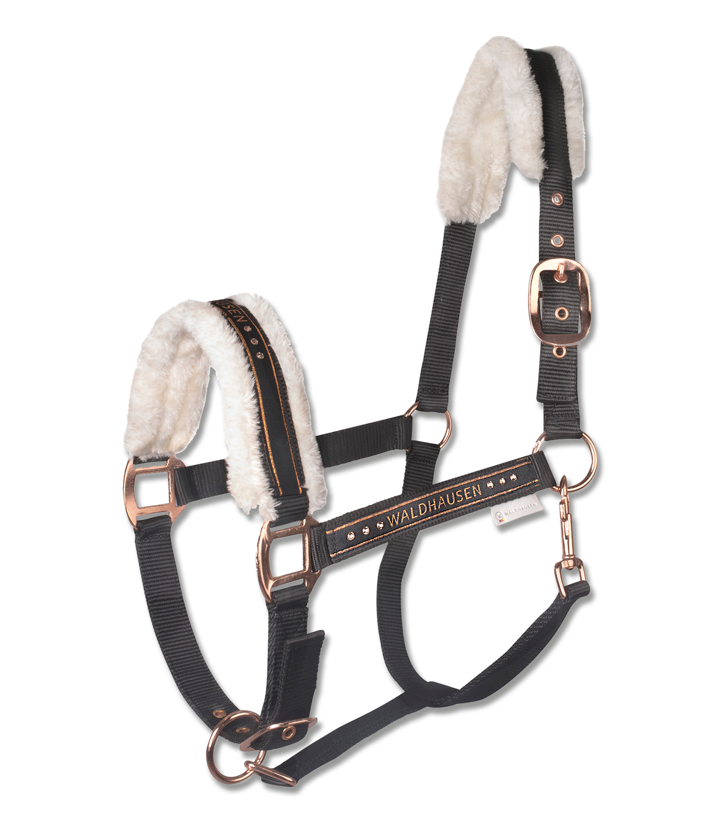 Waldhausen Elegant Grimma svart/rosa guld (Ponny)