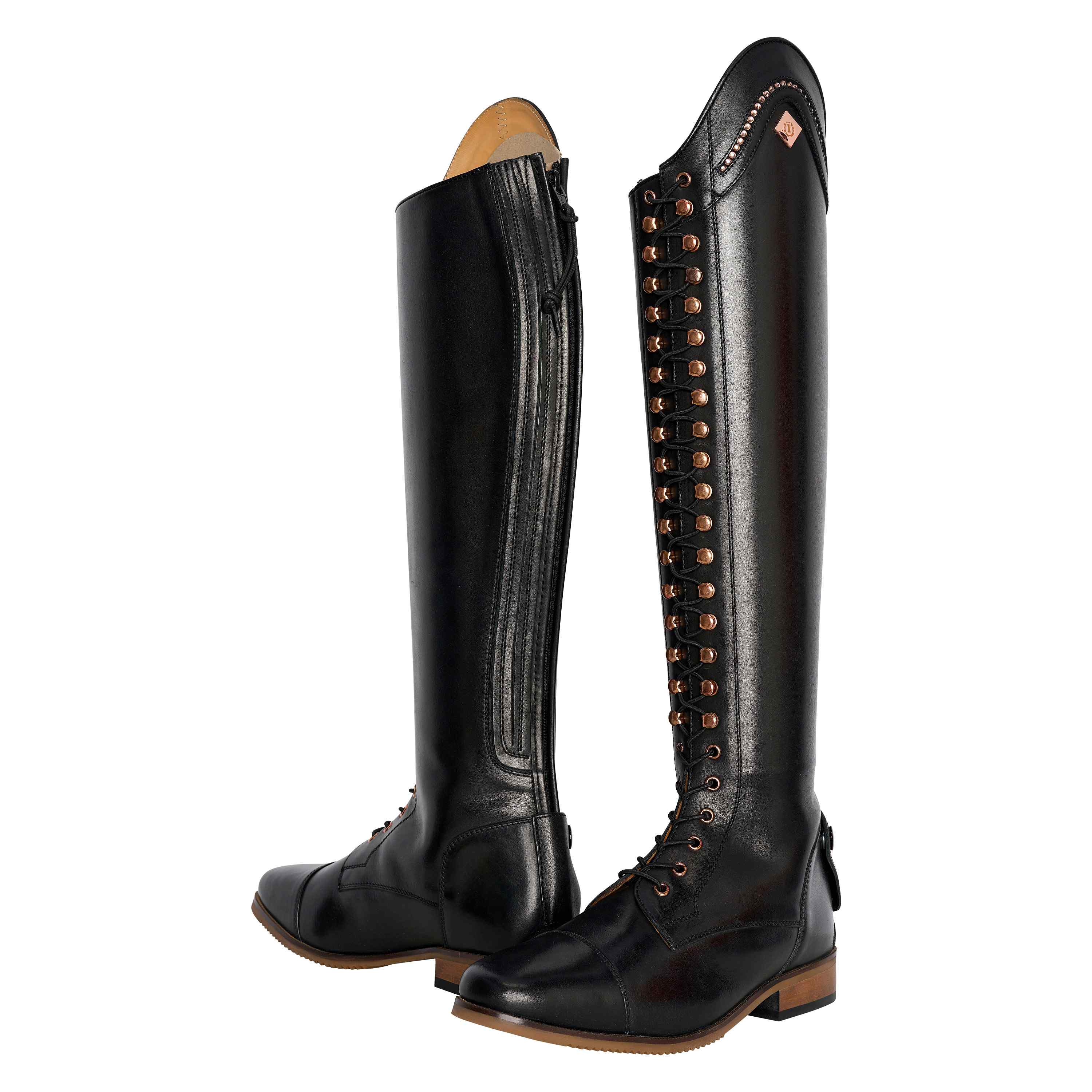 Imperial Riding Ridstövlar Olania Dressage Wide Black Lack-Rose (37)