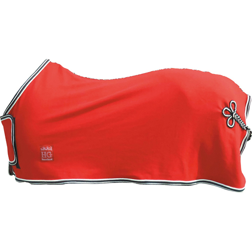 Horse Guard Fleecerug w/frontflap red