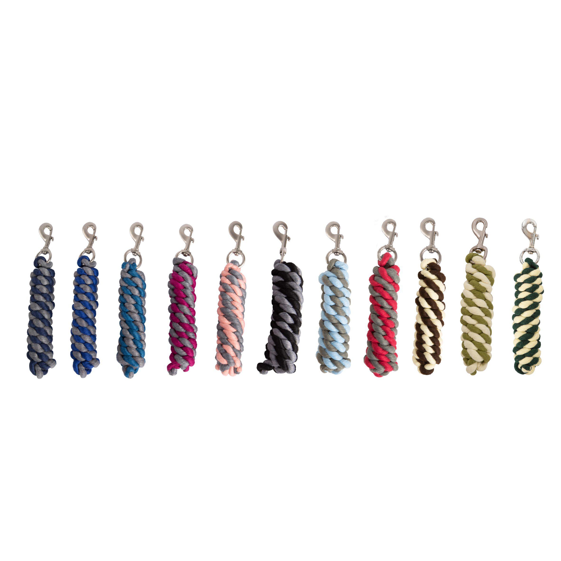 Horse Unique Lead Rope Cotton - Brown/Creme - 2