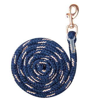 Waldhausen Rosé lead rope, carabiner midnight blue