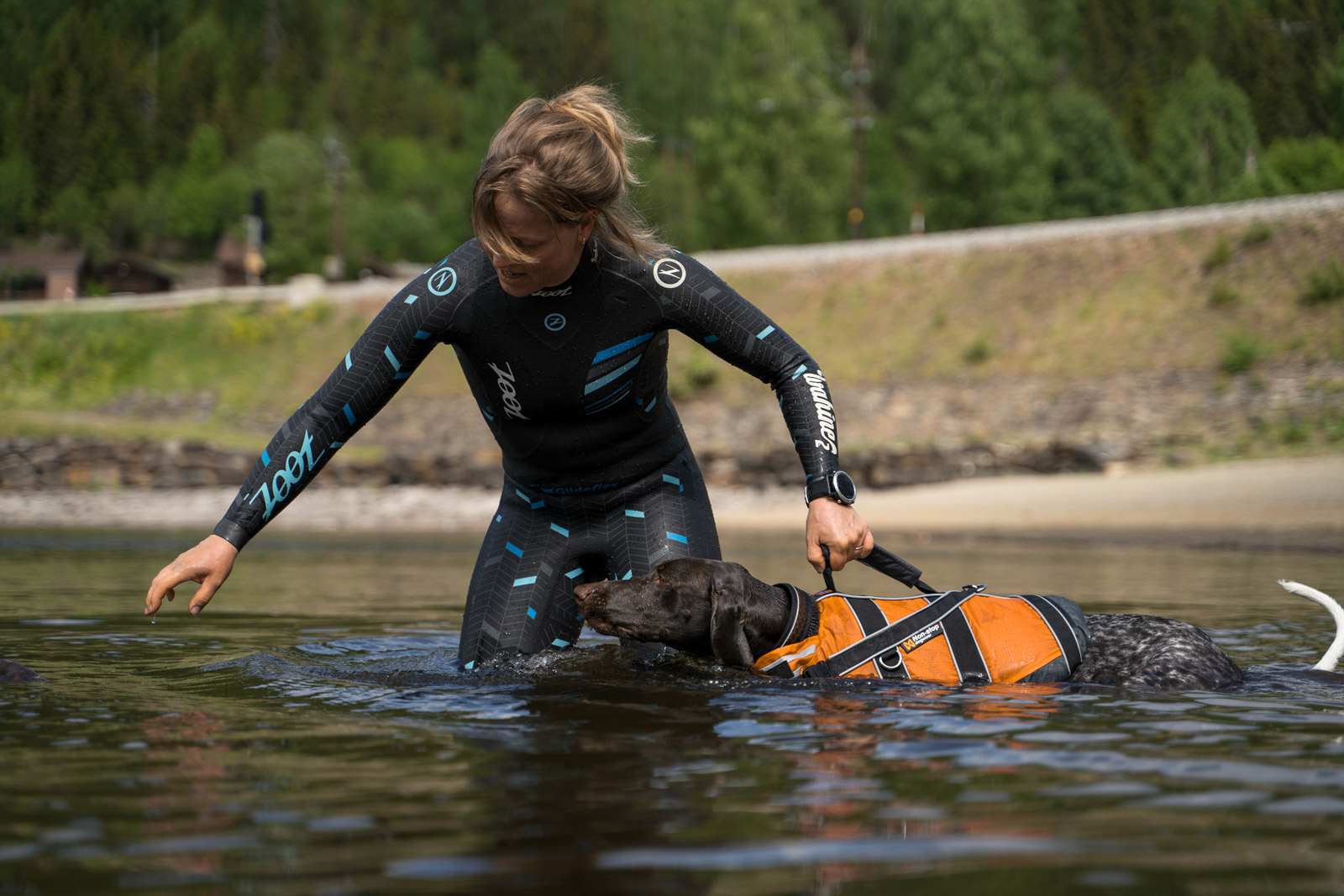 Non-stop Dogwear Safe Life Jacket for dogs - Orange, 3 - 2