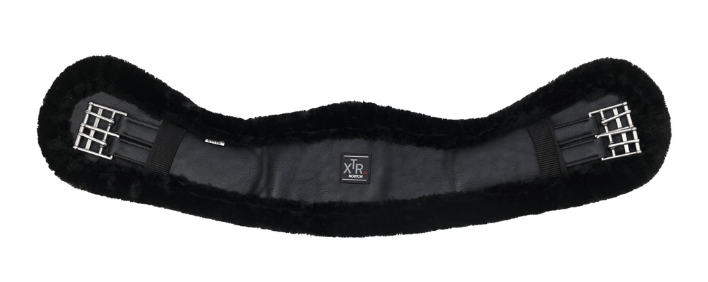 NORTON XTR 'mouton Synthtique' Kort Sadelgjord Svart, Svart Syntetiskt Fårskinn (50)