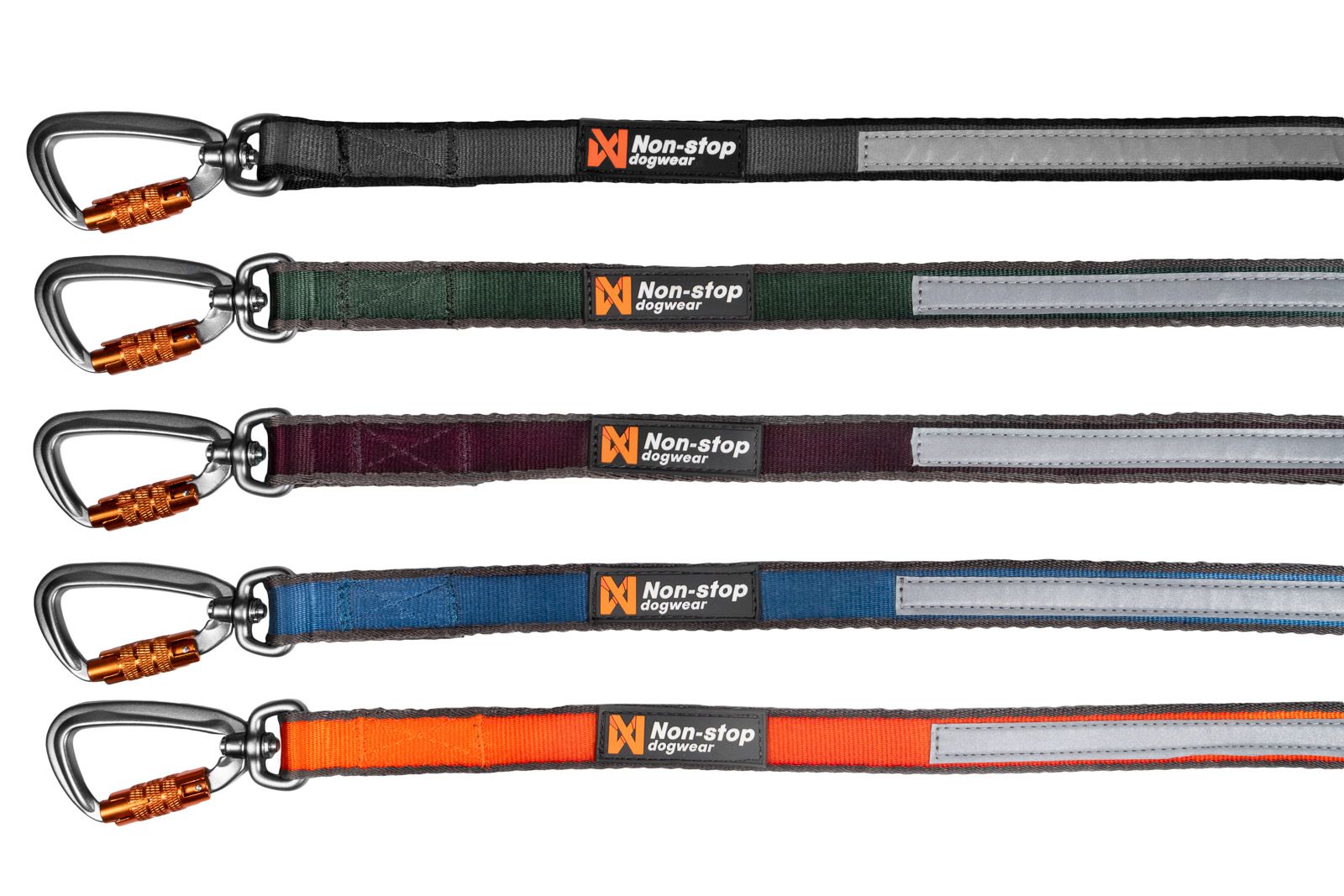 Non-stop Dogwear Move Hihna - Vihreä, 10 mm / 1,5 m - 2