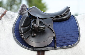 Bucas Show-Line Saddle Pad Jump/AP - Navy/Grey