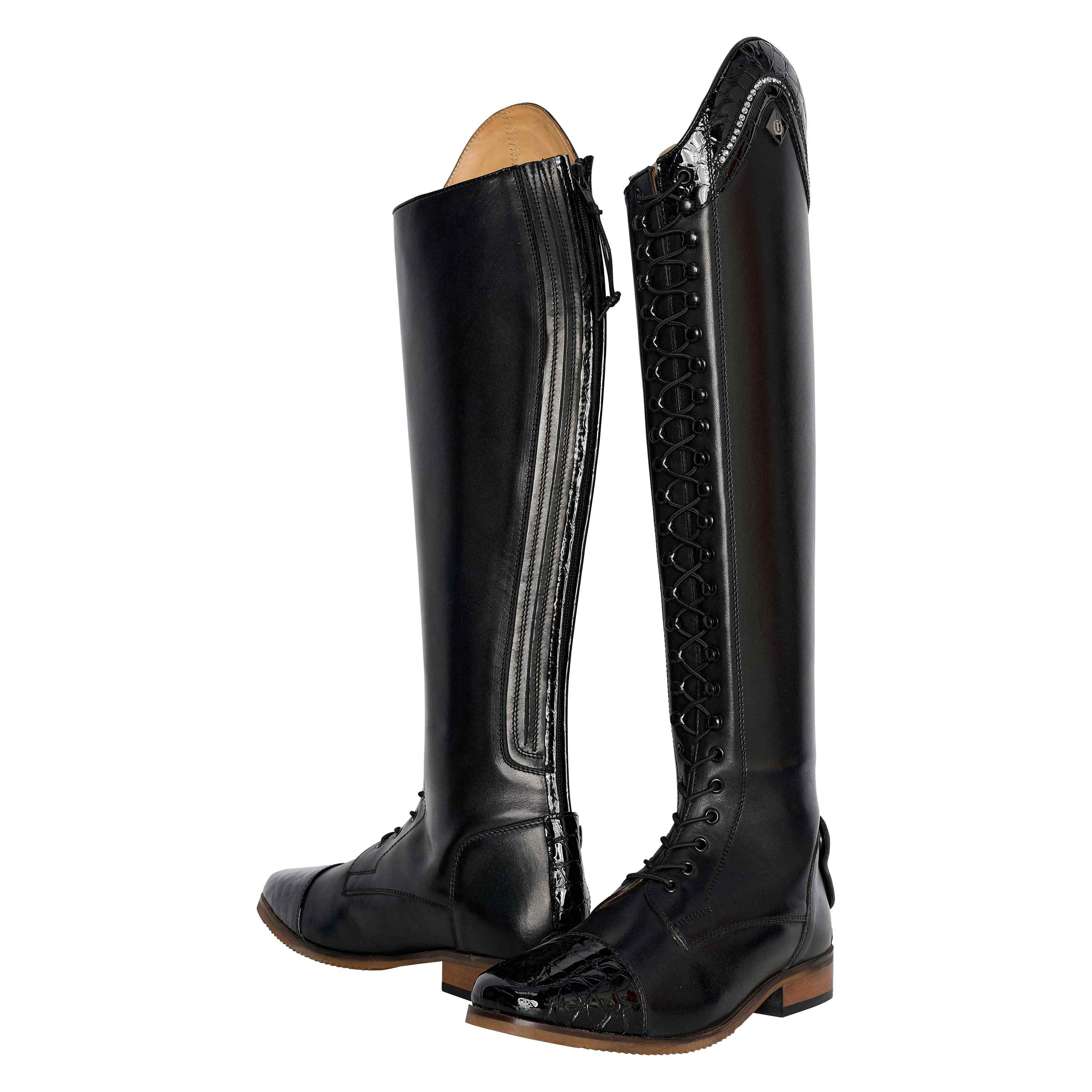 Imperial Riding Ratsastussaappaat Olania Dressage Long/Wide Black-Black Croco (41)