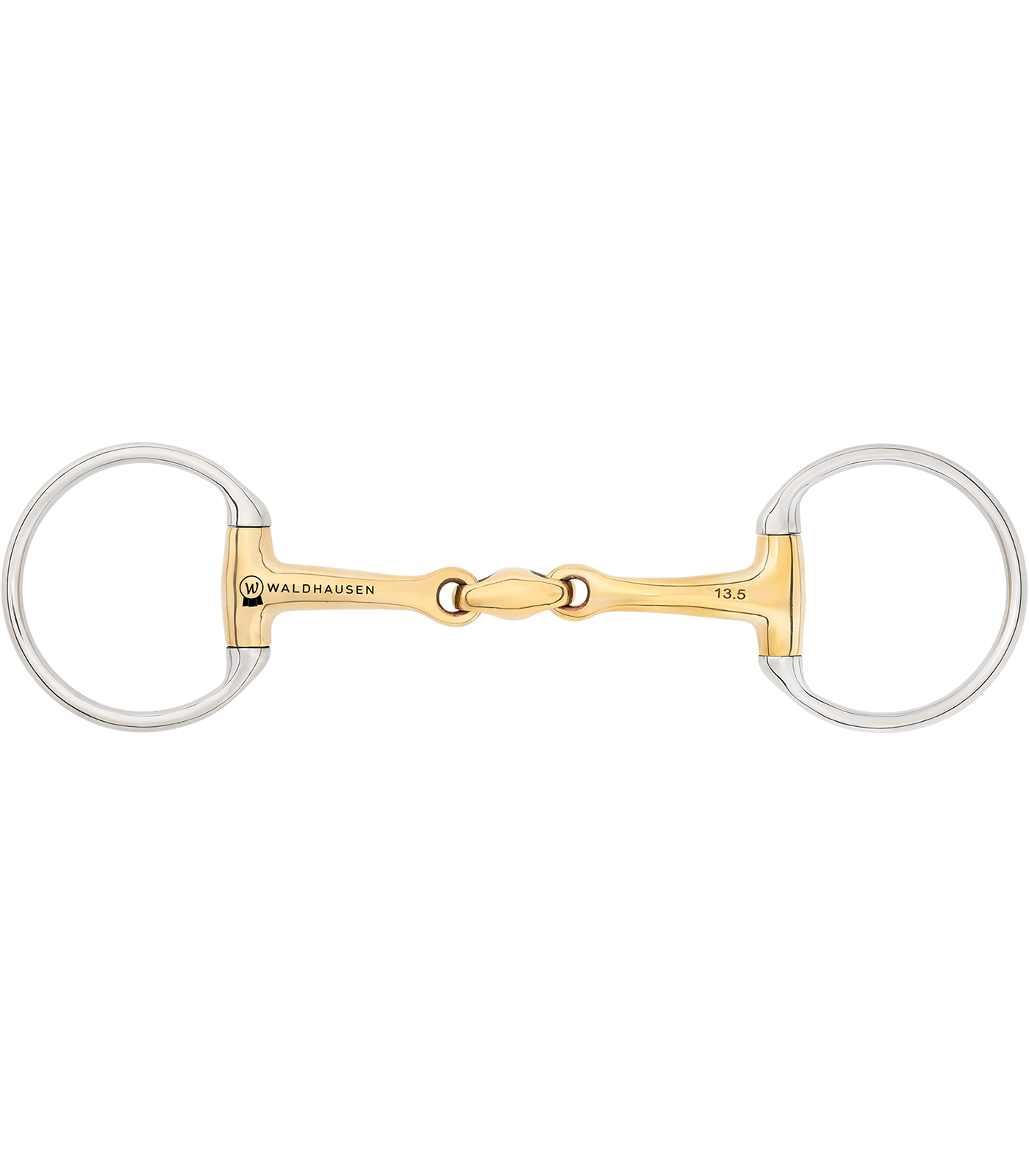 Waldhausen Cyprium Olivenkopfgebiss, doppelt gebrochen - 14 mm