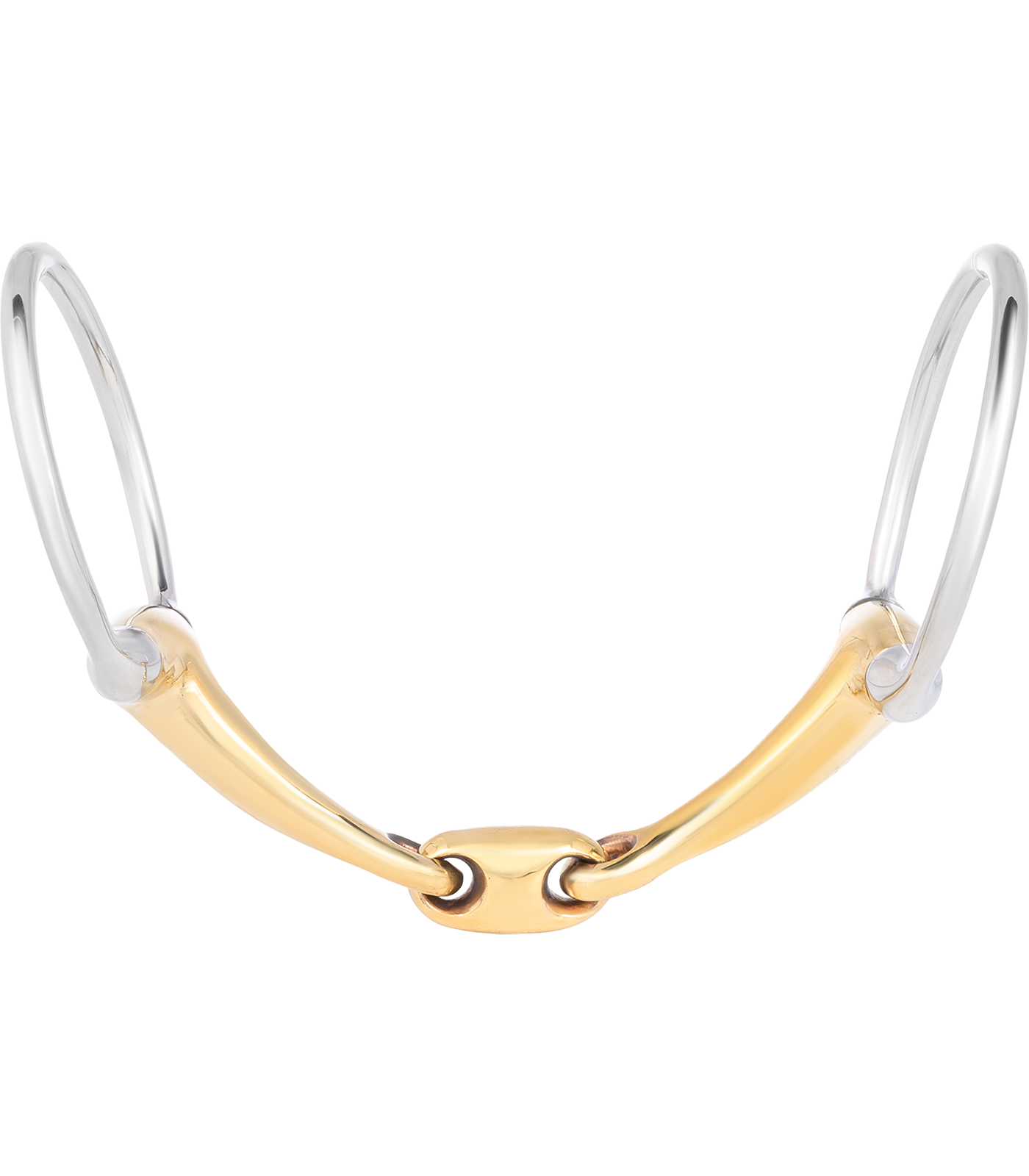 Waldhausen Cyprium Olivenkopfgebiss, doppelt gebrochen - 14 mm - 2