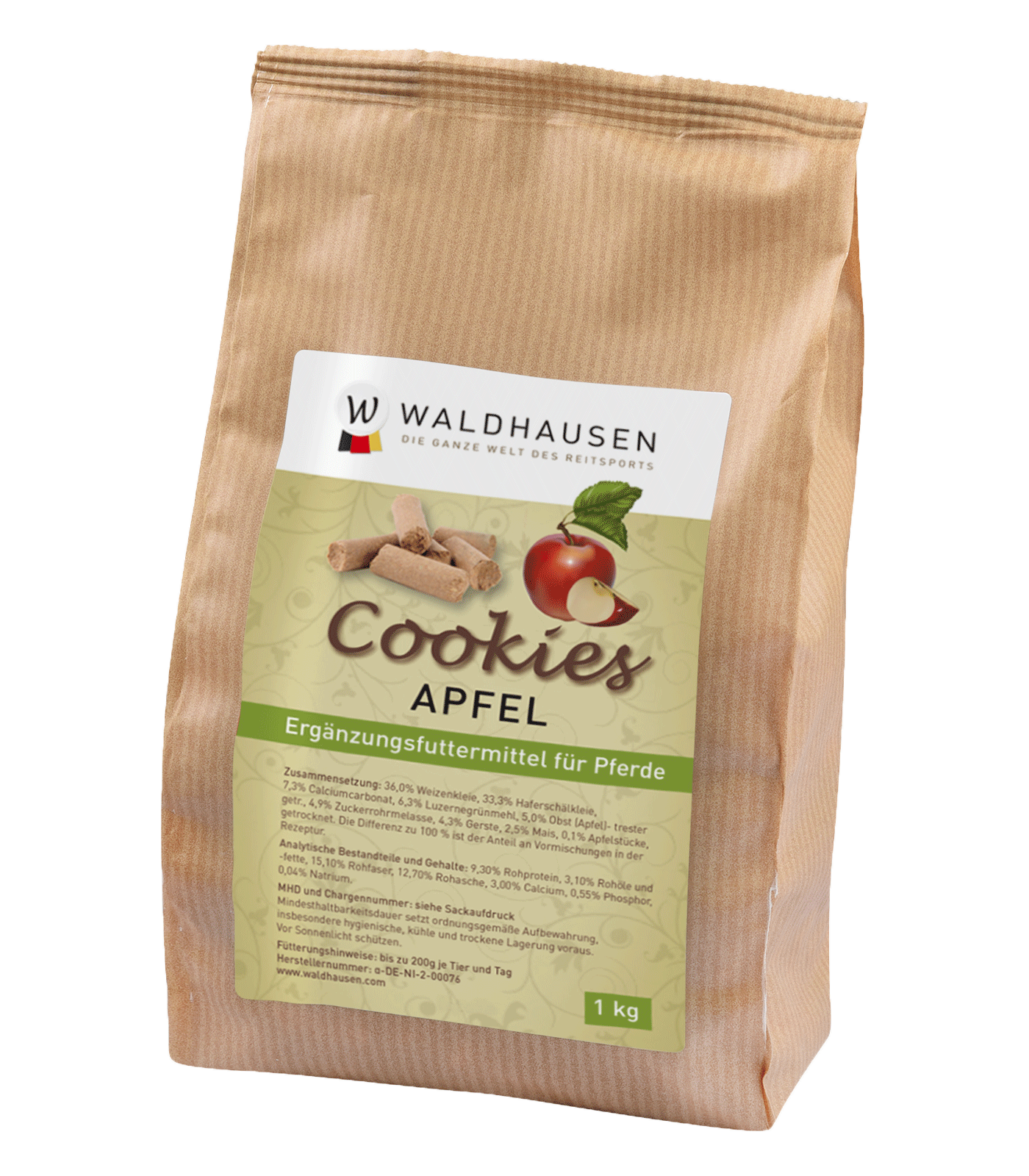 Waldhausen Hästkakor, 1 kg - Äpple