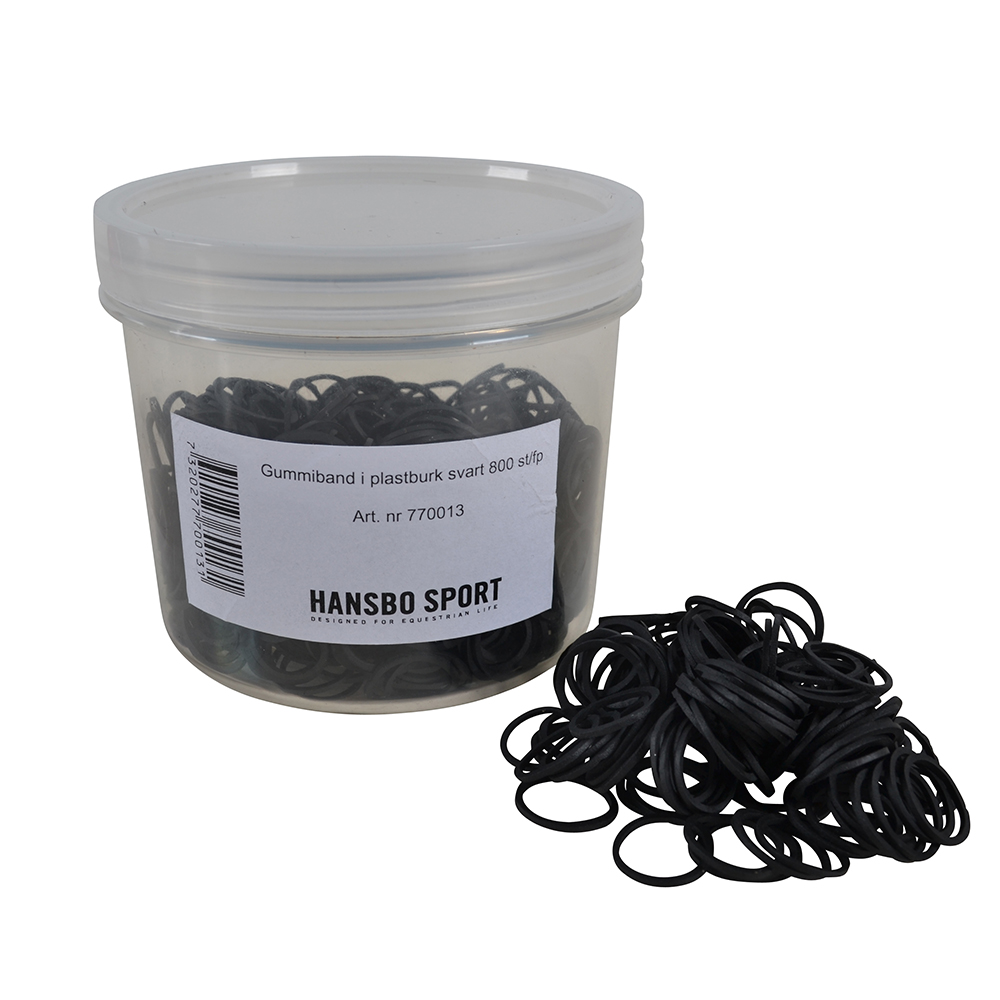 Hansbo Sport Rubber Band Black 800 pcs