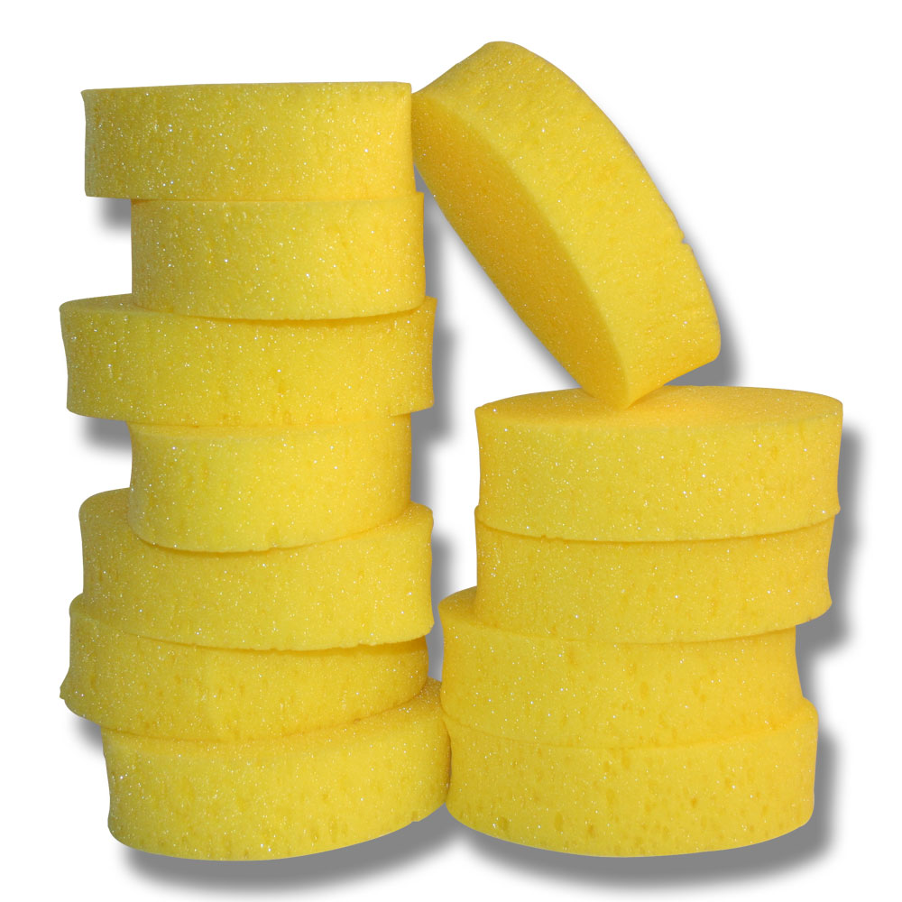 Hansbo Sport Sponge Oval 12-Pack Yellow