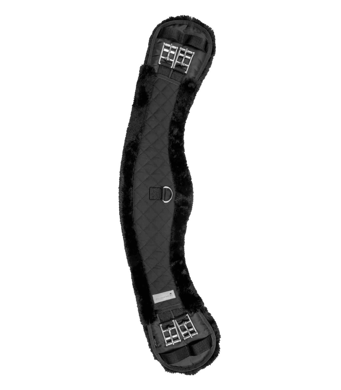Waldhausen Moon short girth with teddy fur - Black/black