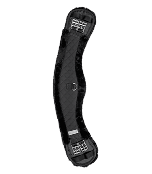 Waldhausen Moon short girth with teddy fur - Black/black