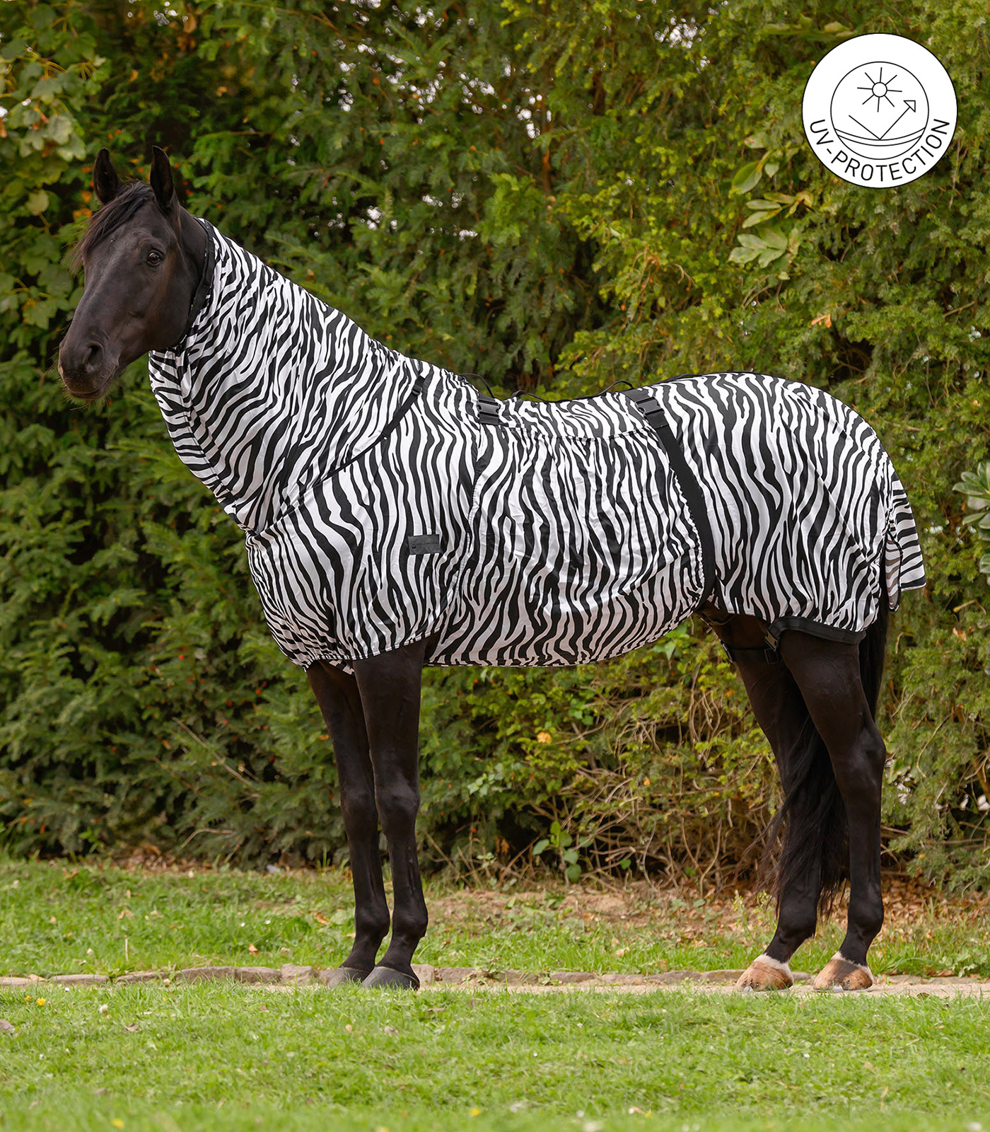 Waldhausen Zebra Basic eczema blanket - black/ white