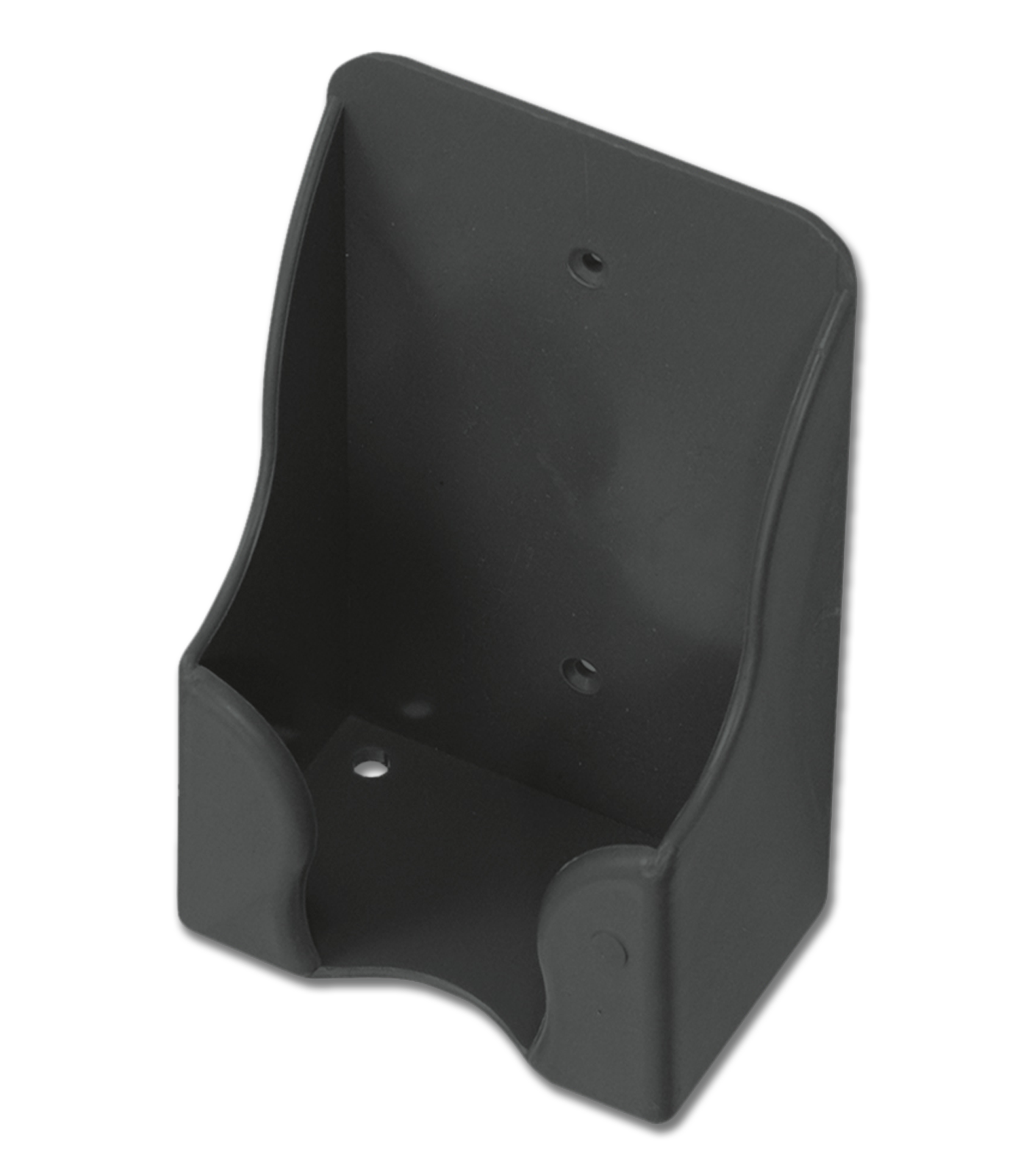 Waldhausen Rectangular Salt Shaker Holder, Black Plastic
