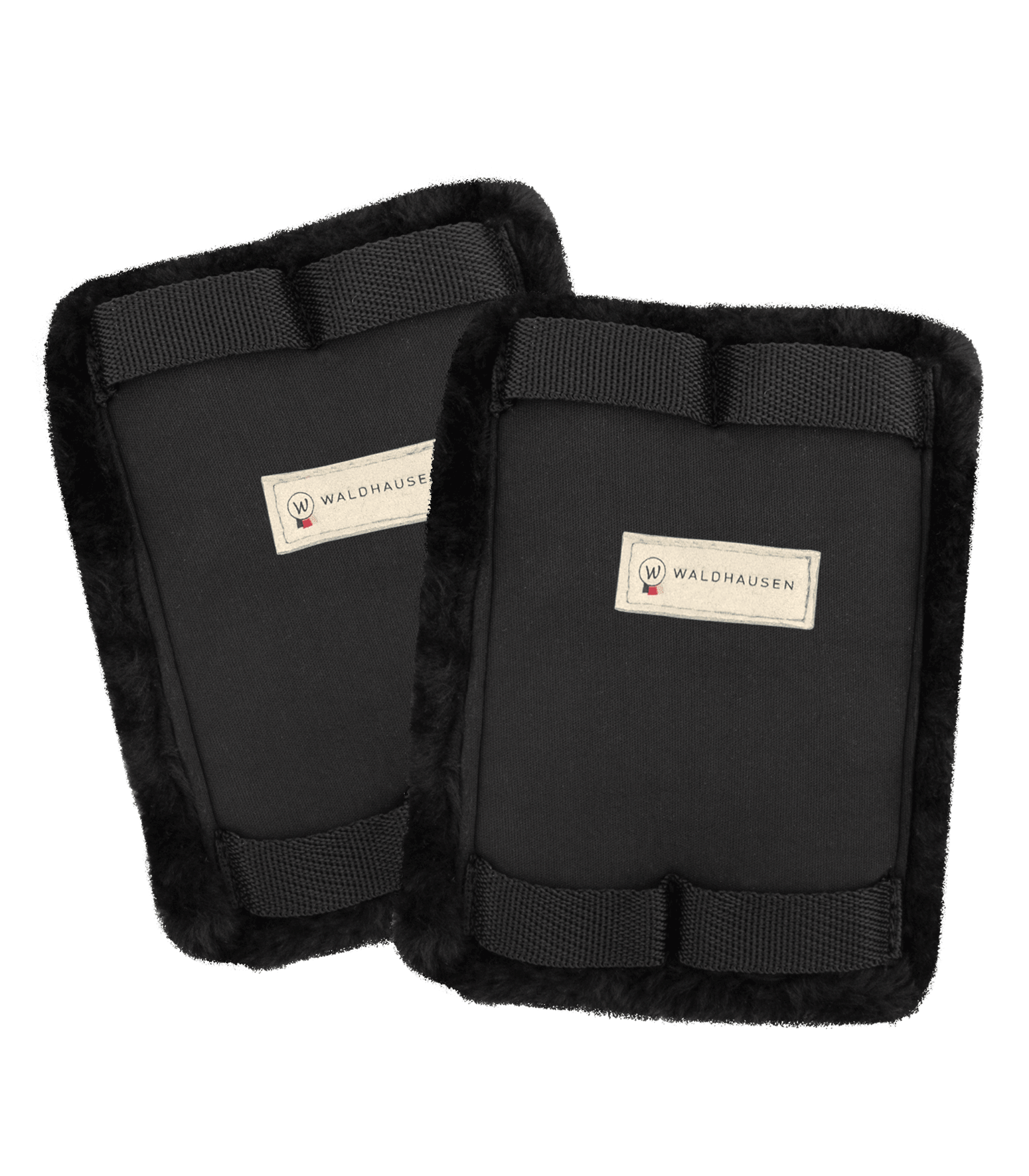 Waldhausen Sadelgjordsskydd för Korta Sadelgjordar - Fuskpäls, Svart