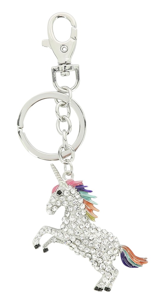 EQUIKIDS EQUI-KIDS 'Unicorn' Keyring Silver Colour 5pcs