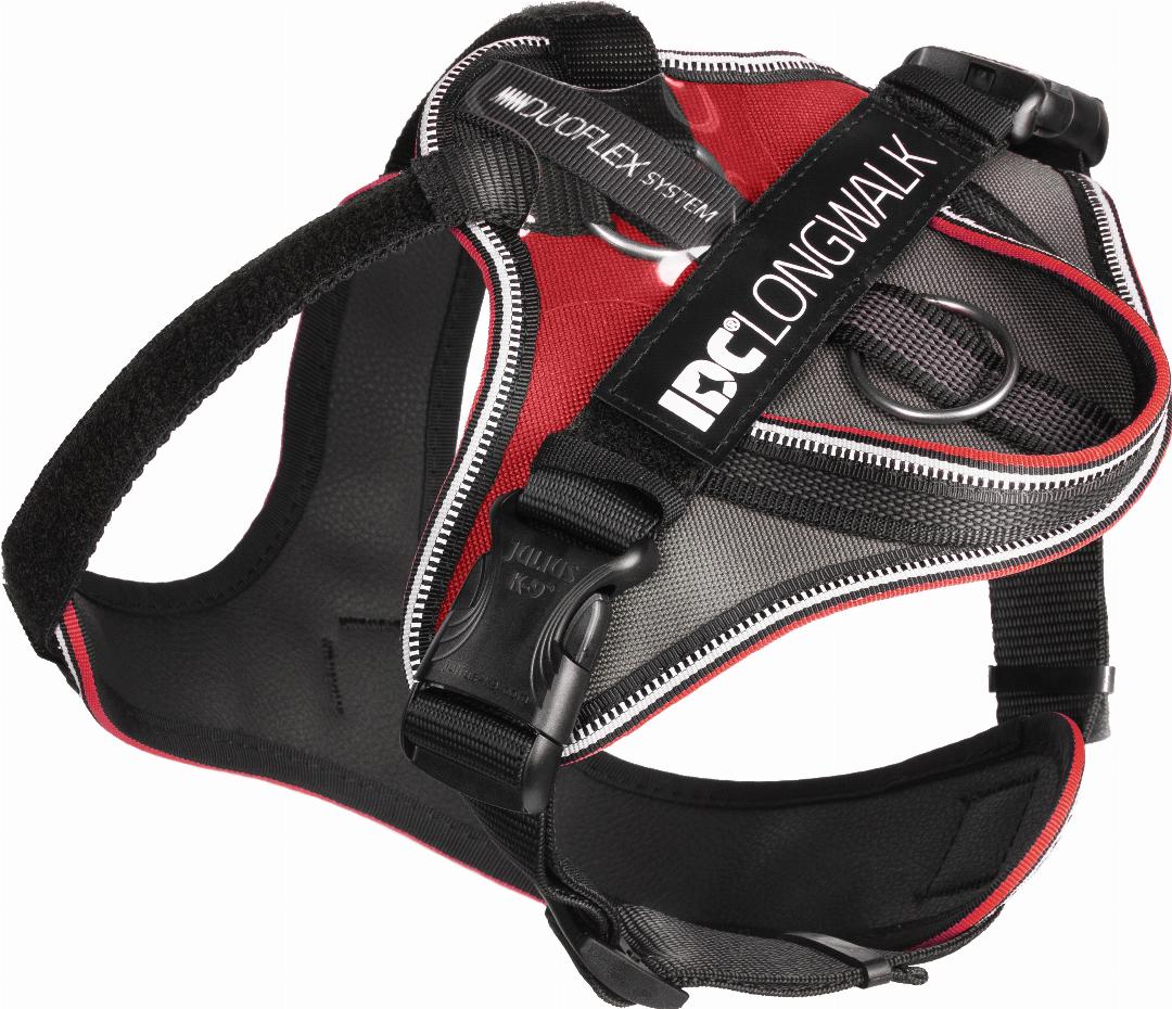 Julius-K9 IDC Longwalk Hundsele - Röd/Grå