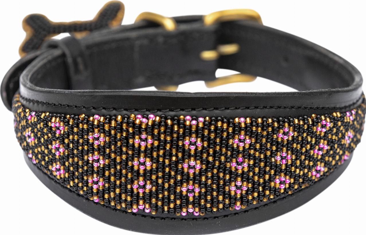 Kampuni Handgjort Hundhalsband Lucher Faraja - Rosa