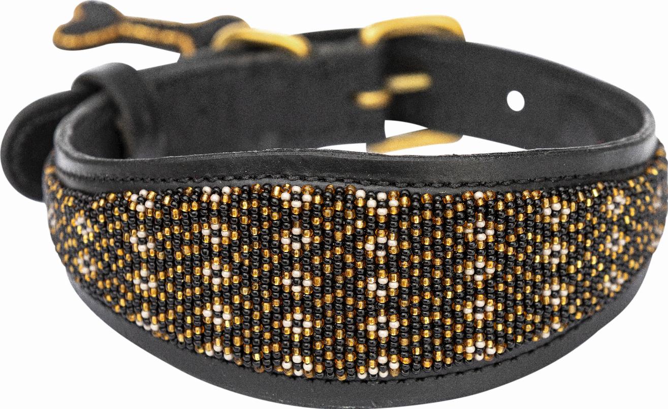 Kampuni Handgjort Hundhalsband Lucher Faraja - Grå