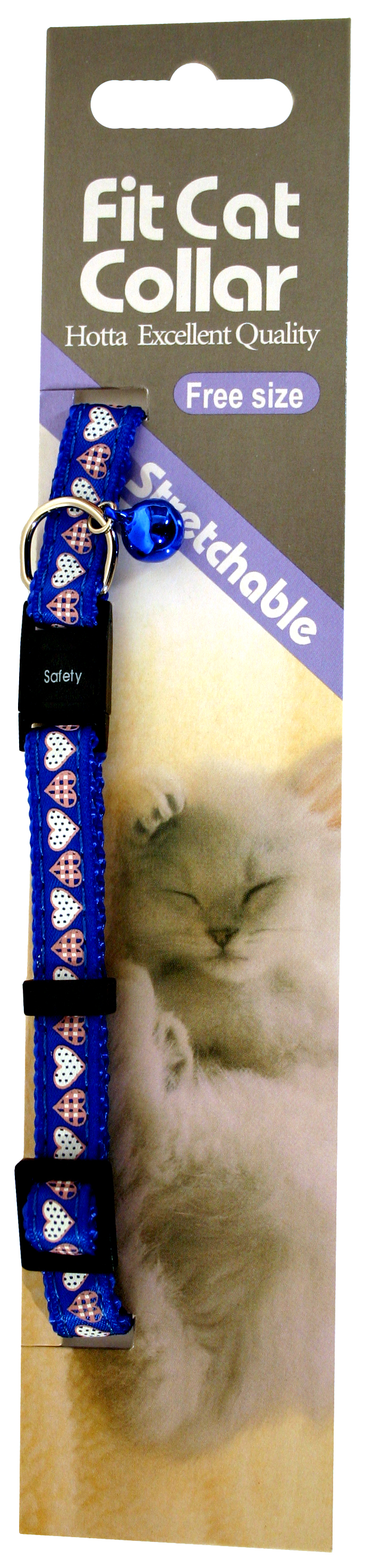 Cat collar with hearts - 3