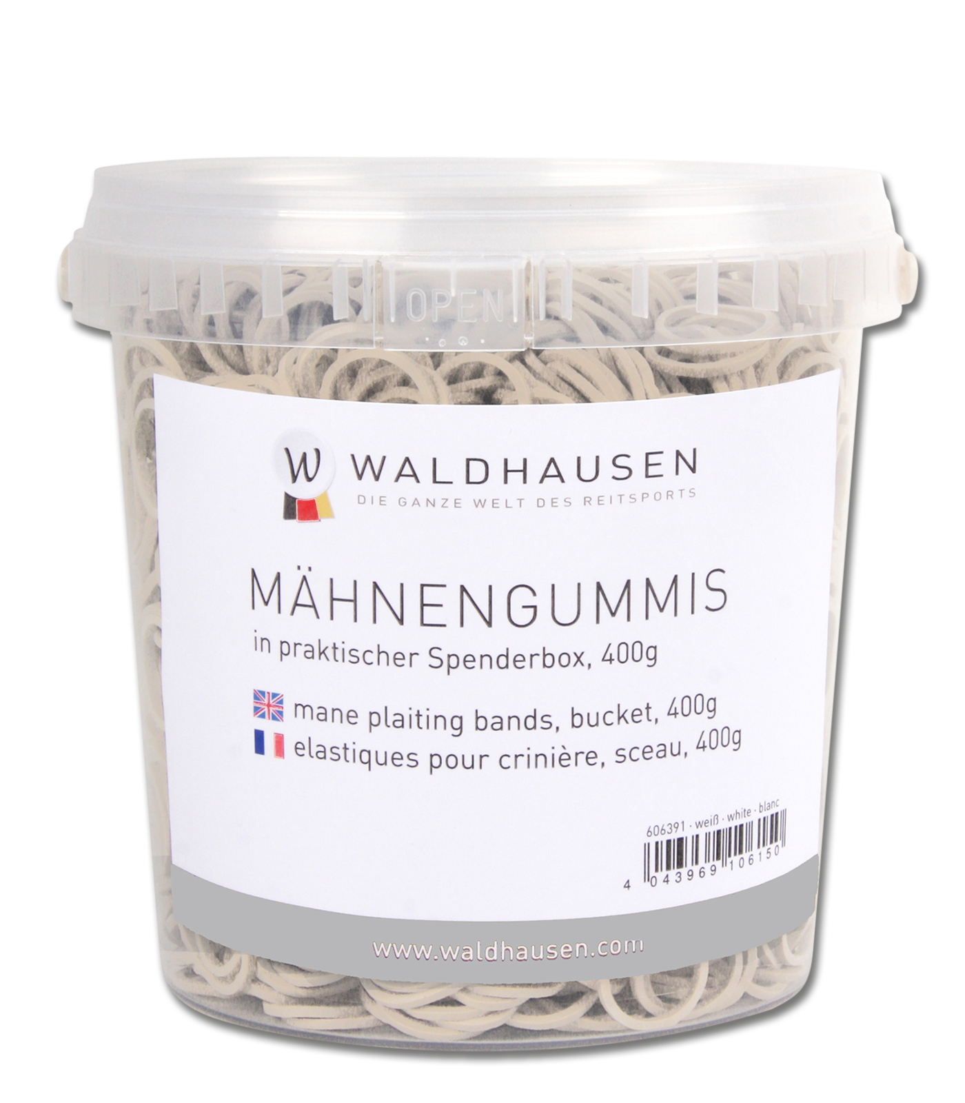 Waldhausen Mansnoddar, Burk 400 g vit