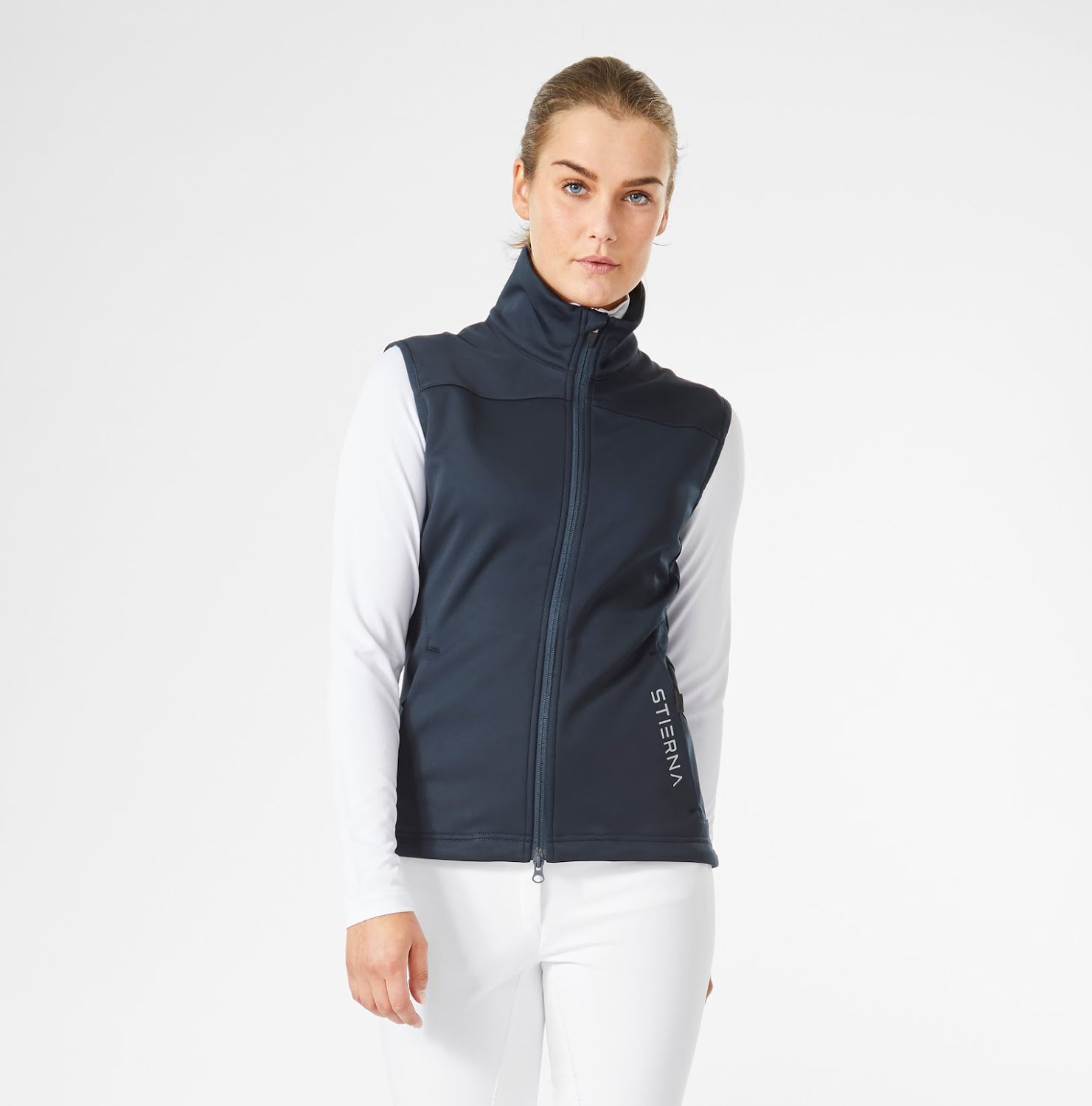 Stierna Gale Softshellväst- Dk Navy