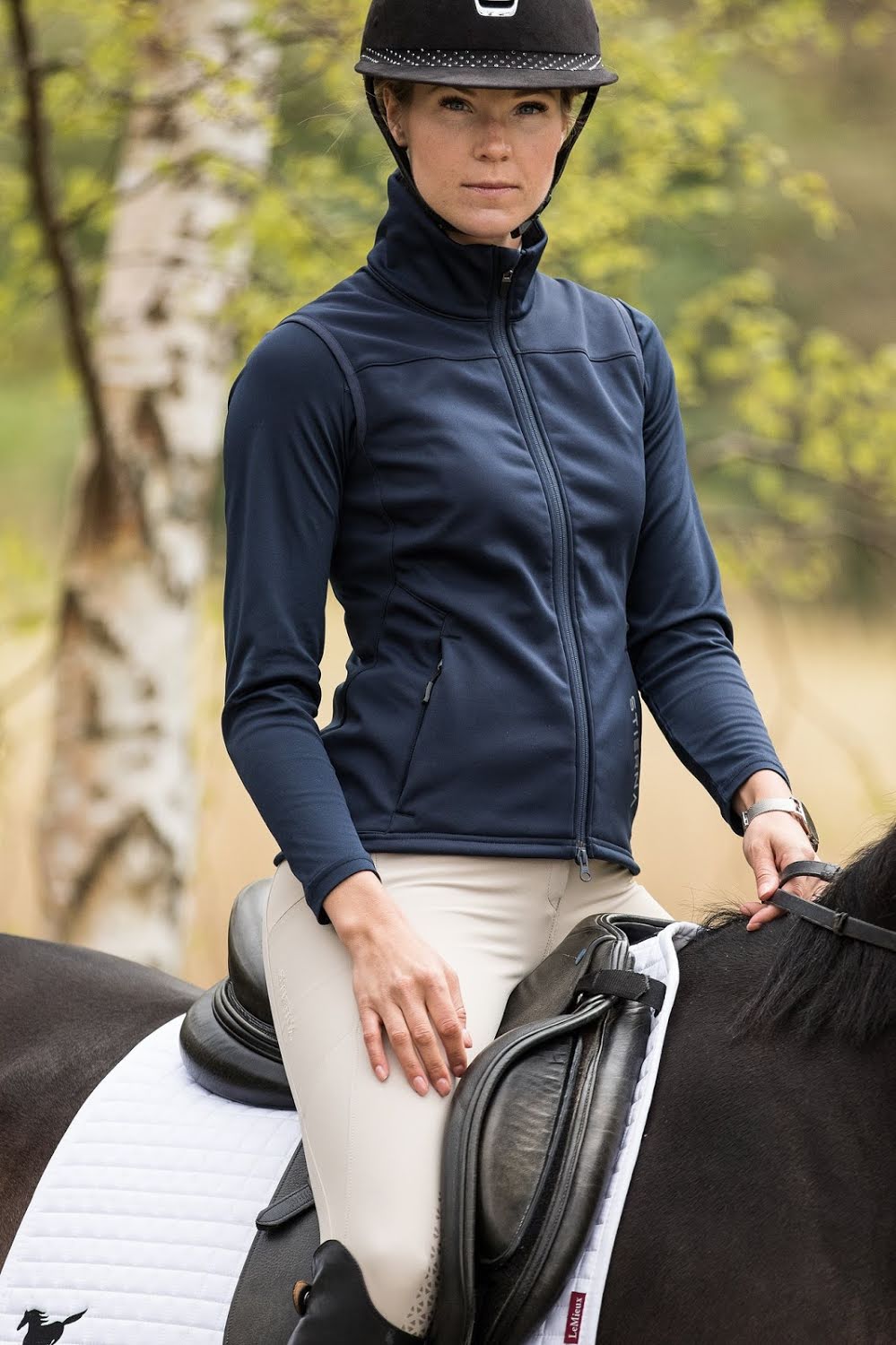 Stierna Gale Softshellväst- Dk Navy - 4