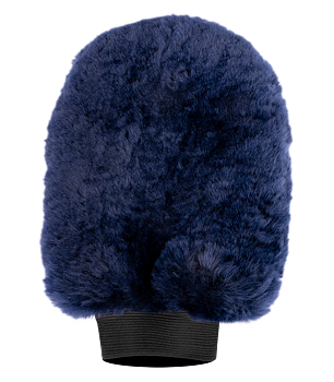 Waldhausen Lucky lambskin grooming glove - night blue/Lucky