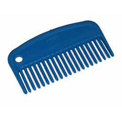 V-Plast mane comb in plastic blue 10 cm