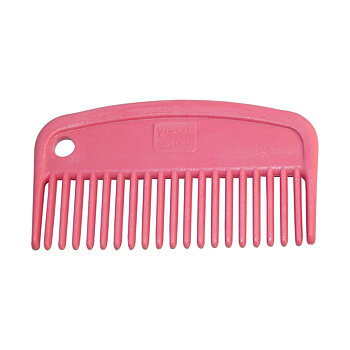 V-Plast mane comb in plastic pink 10 cm
