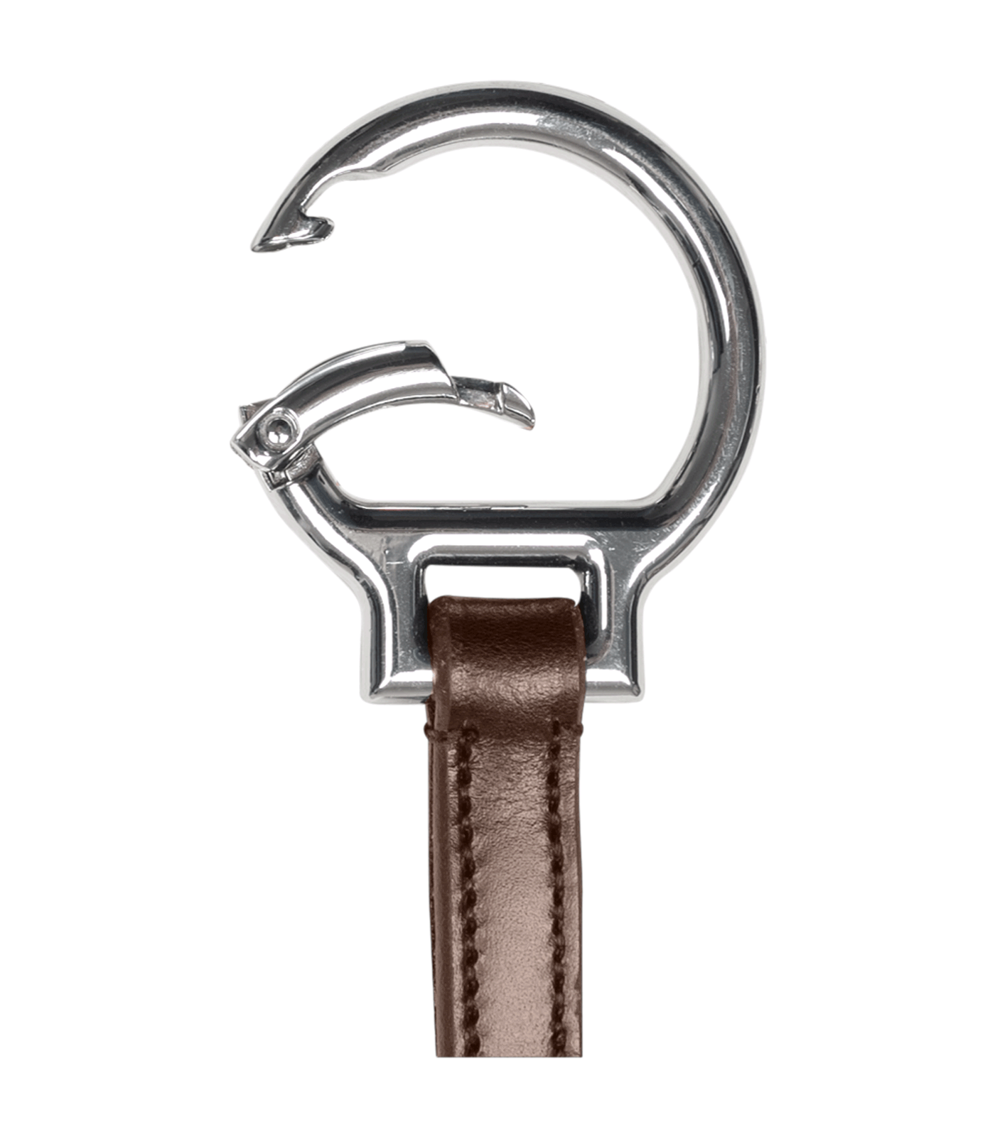 Waldhausen X-Line martingalgaffel med snäppringar - brun - 2