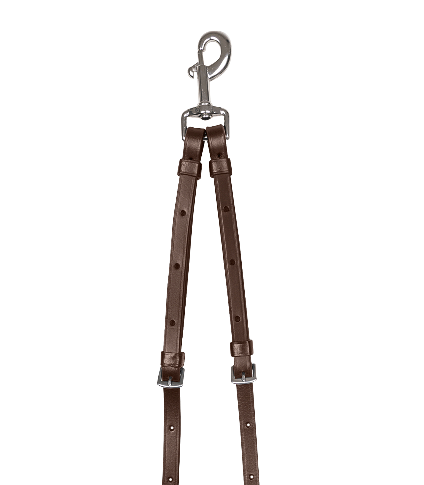 Waldhausen X-Line martingalgaffel med snäppringar - brun - 3
