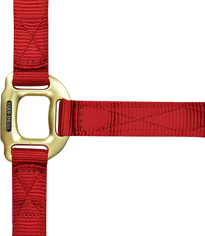 EQUITHEME Nylon Headcollar Fuchsia - Full size - 3