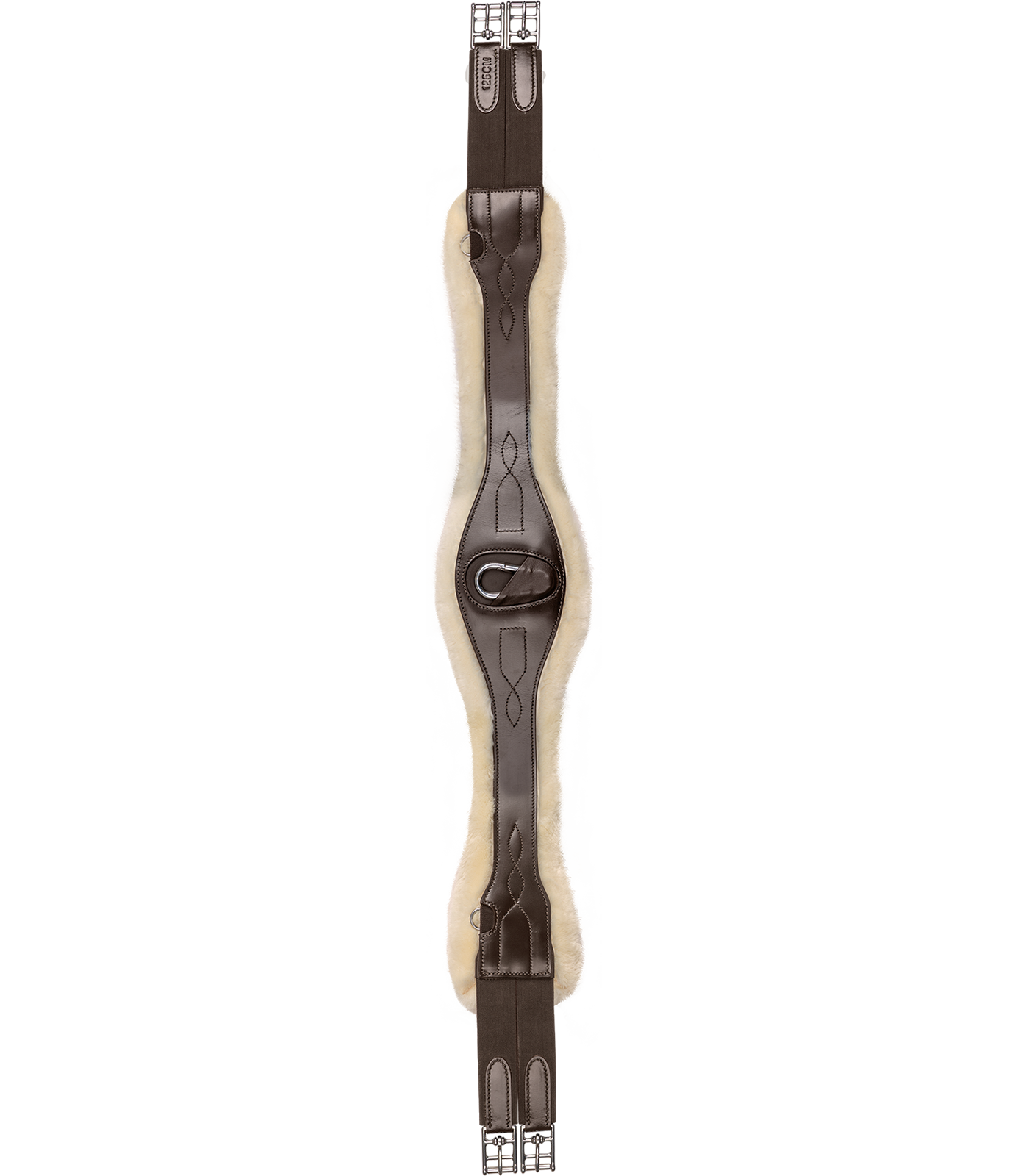 Waldhausen leather saddle girth with ECO Wool - brown