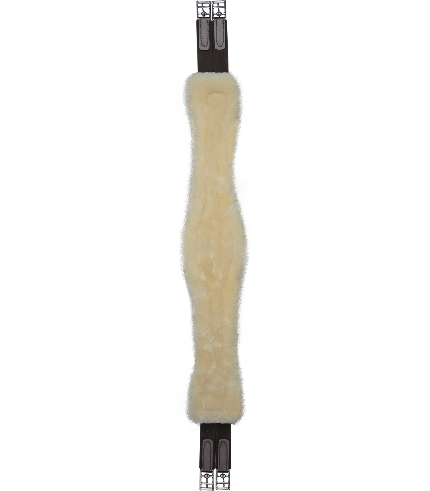 Waldhausen leather saddle girth with ECO Wool - brown - 2