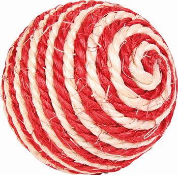 Jolly Paw Sisal Ball Cat Toy - Assorted colors