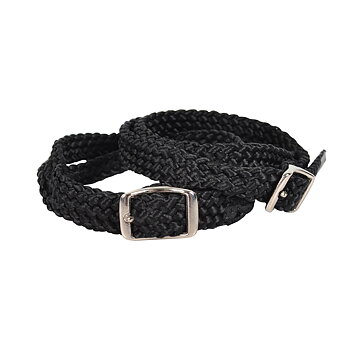 Hansbo Sport Sporremmar Nylon Svart m silversp