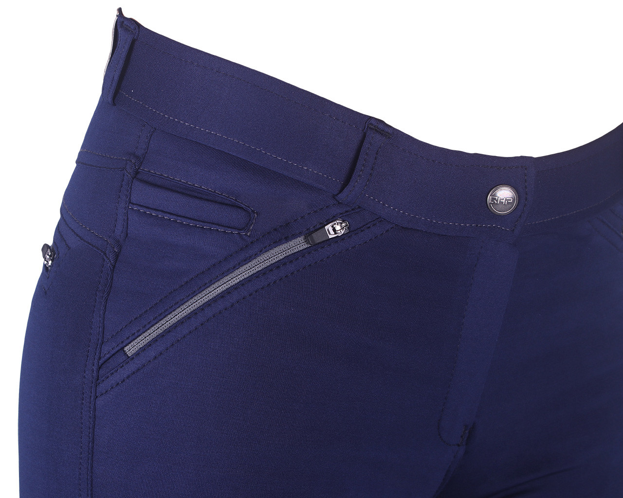 QHP Full seat Breeches - Jaya Junior anti-slip - Blue, 36 - only this copy - 6